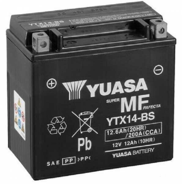 Starter-Batterie 12 Volt/ 12 AH für Elektrostart für Schneefräse - YTX14-BS
