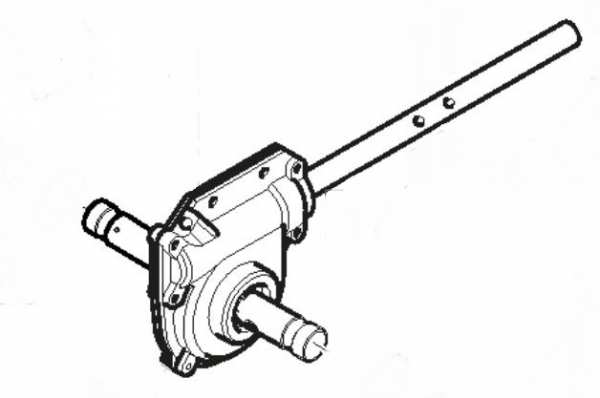 Schneckengetriebe Räumwerk für Schneefräse - KCA34-01-05